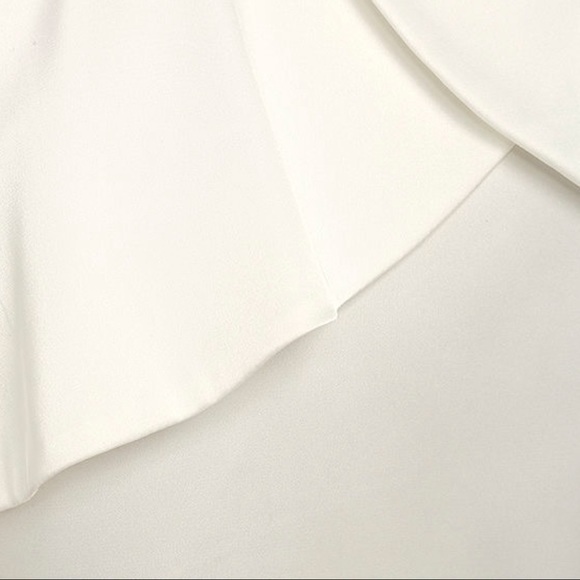 NWT Lulu’s Spice Twirl White Satin Spaghetti Strap Mini Dress Women’s Size Small - Picture 6 of 6